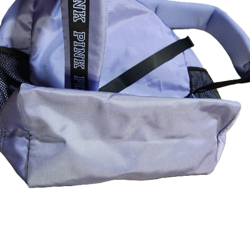 Victoria's Secret Pink Backpack Purple Black Polyester